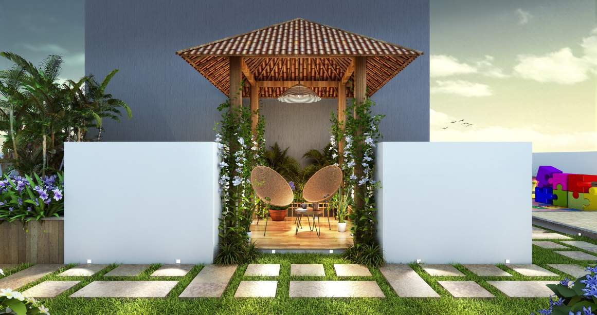 Shristi-Residency-Amenities-Gazebo-Seating-Indira-Nagar-Jogeshwari-East