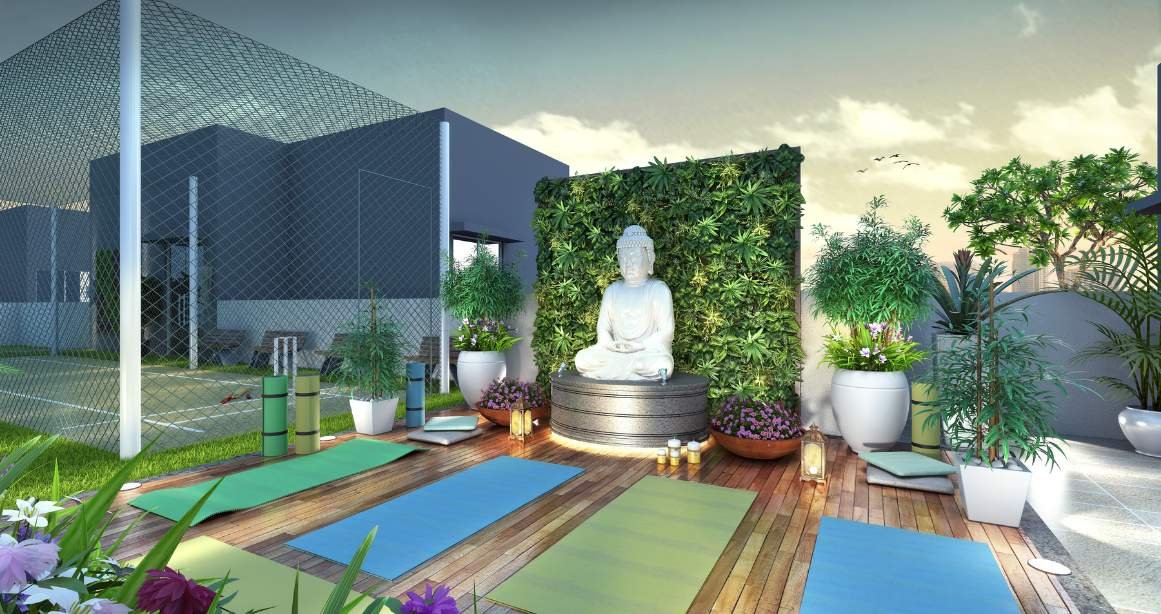 Shristi-Residency-Amenities-Meditation-Area-Indira-Nagar-Jogeshwari-East